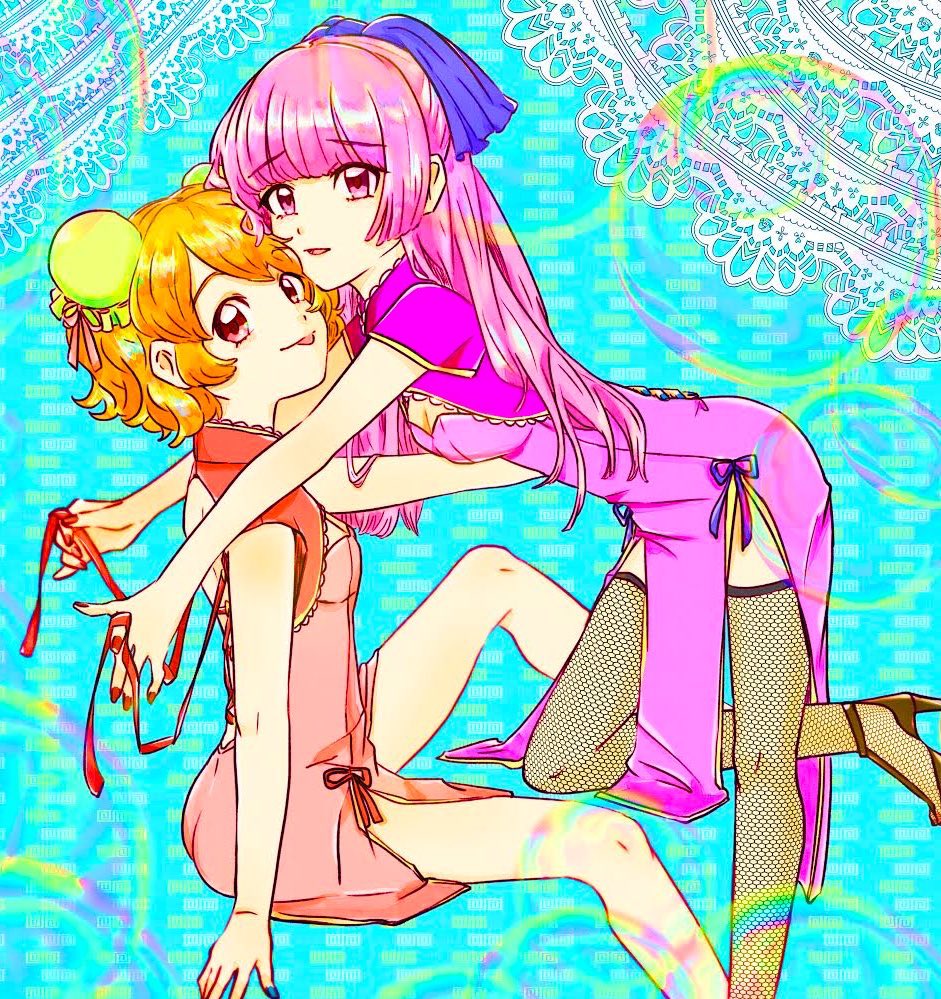 アイカツ「過去絵にも程があるし、擦りに擦りまくってる絵たちばっかなのですが…こんな感じのア」|きまぐれくんのイラスト