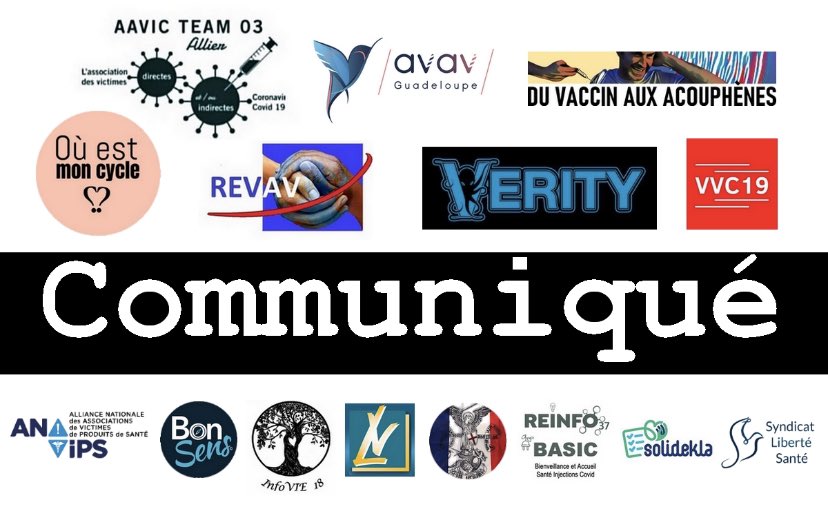 ouestmoncycle's tweet photo. Nous annonçons aujourd’hui par ce communiqué l’union des collectifs et associations de victimes du vaccin Covid 19.  ➡️Derrière les chiffres, des vies brisées

https://t.co/1I3skumFhv

Il est plus que temps de reconnaître et de soigner les victimes, ainsi que d’informer et protéger les populations des #effetssecondaires des #vaccins
#COVID19  #soin #ouestmoncycle     @AAVIC_TEAM_03 @Revahb1 @verity_france @vvc19 @VaxC19Acouphene    N’hésitez pas à nous rejoindre et à nous soutenir !