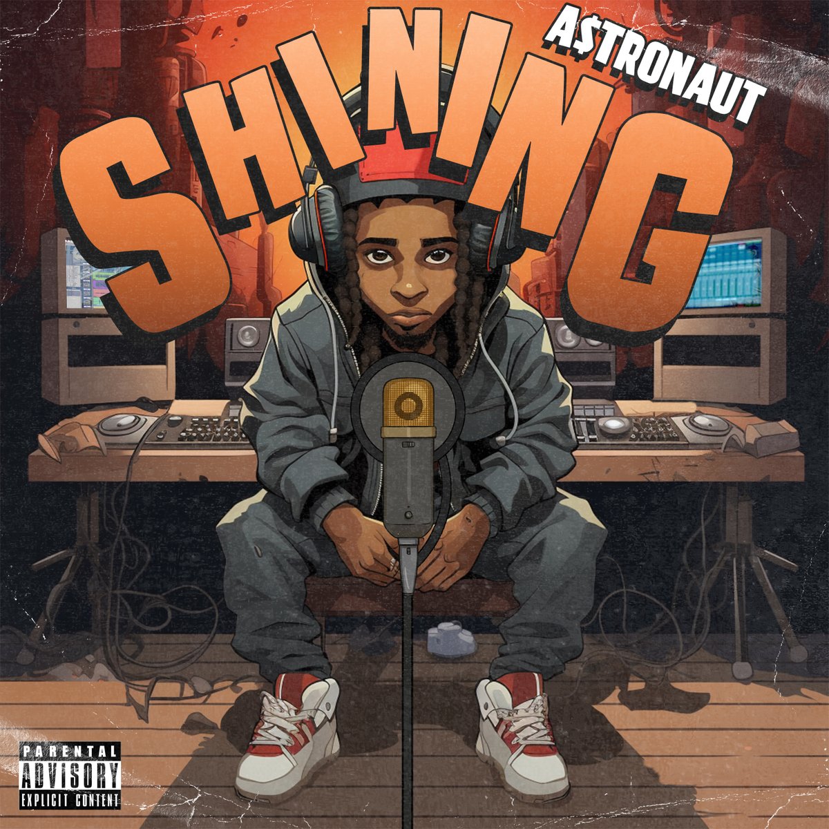 Clover_Mafia's tweet photo. Crafting sonic dreams with A$tronaut's latest track 'Shining'! ✨
Check out the vibe I captured in this cover art, where the essence of music comes alive. From the studio vibes to the mic magic, every pixel tells a story 🖌
#singlecover
#singleartwork
#cartooncover https://t.co/L7UXHy0hCN