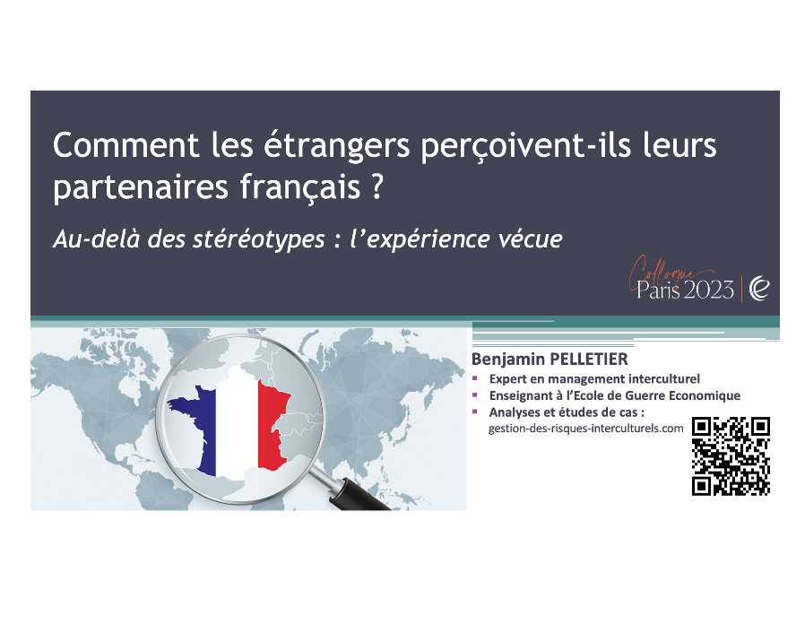 Voici les visuels et le texte de mon intervention hier au 1er colloque par @Les_CCE Merci encore pour l'organisation 👏 et l'invitation 🙏 @patriciaglasel cc @businessfrance #interculturel #francais #export #international gestion-des-risques-interculturels.com/pays/europe/fr…