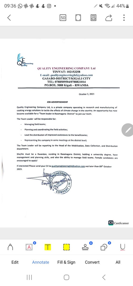 QualityEngine14's tweet image. If you are residing in Rwamagana, holding a university degree in any field, please apply