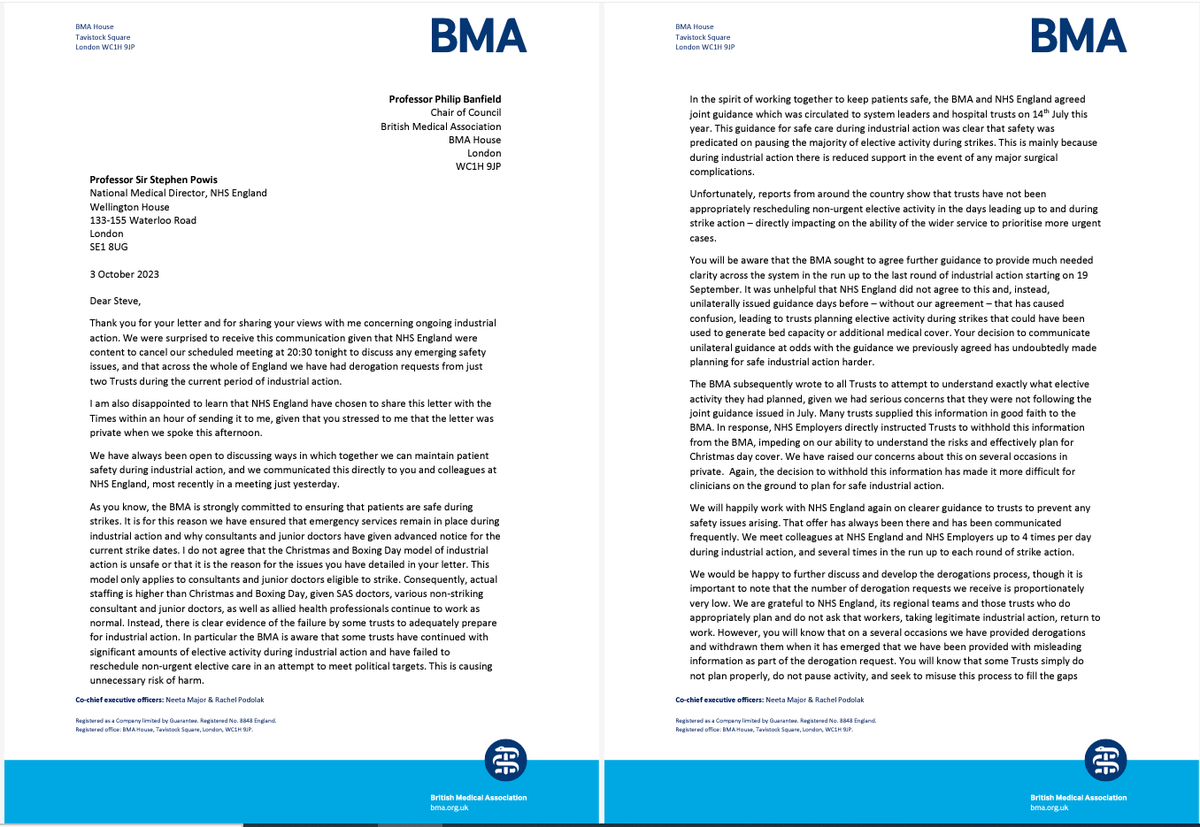 The BMA tweet media