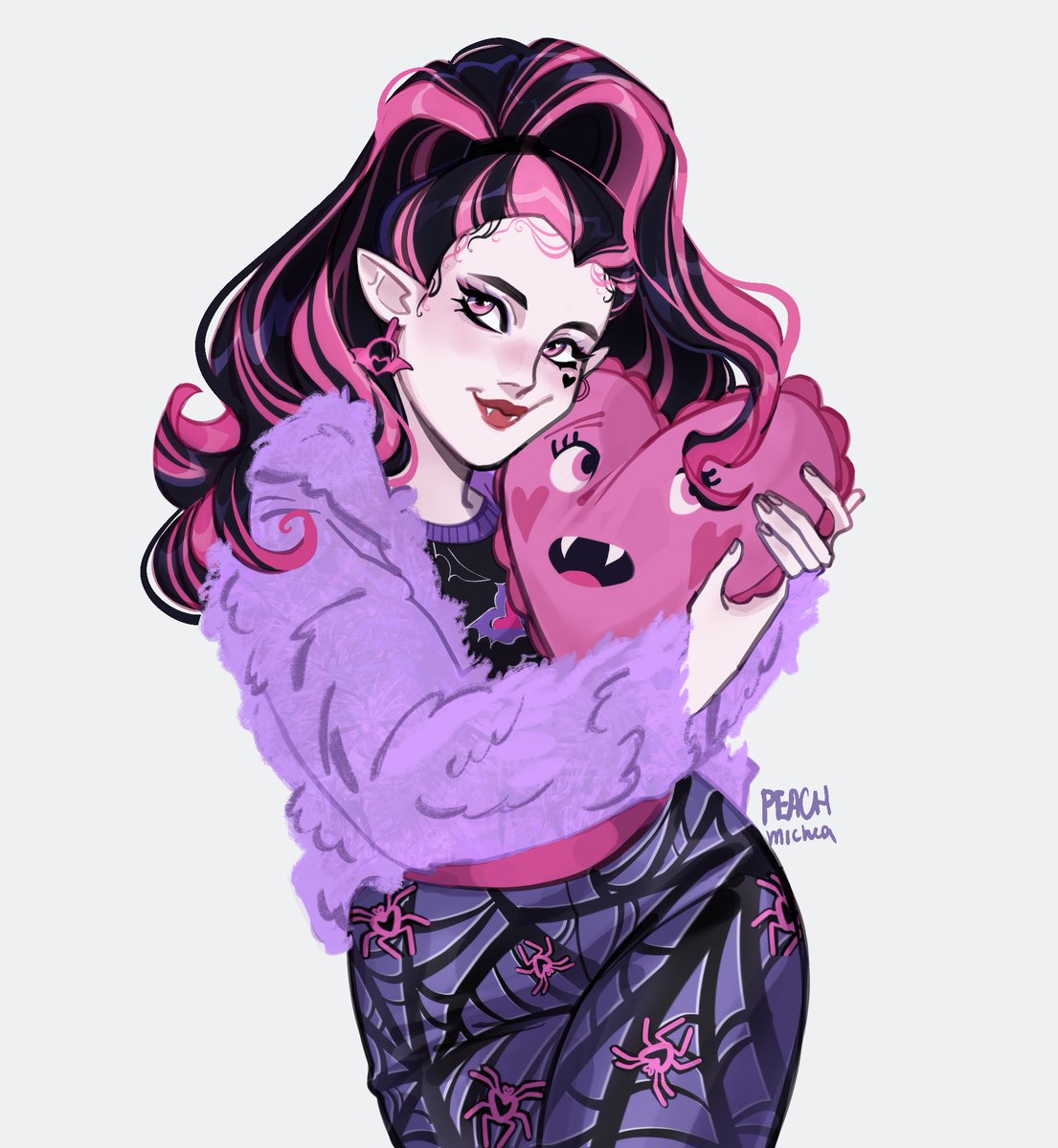 peachmichea's tweet photo. my redraw of this box art … #MonsterHigh https://t.co/QCOhh0XoFu