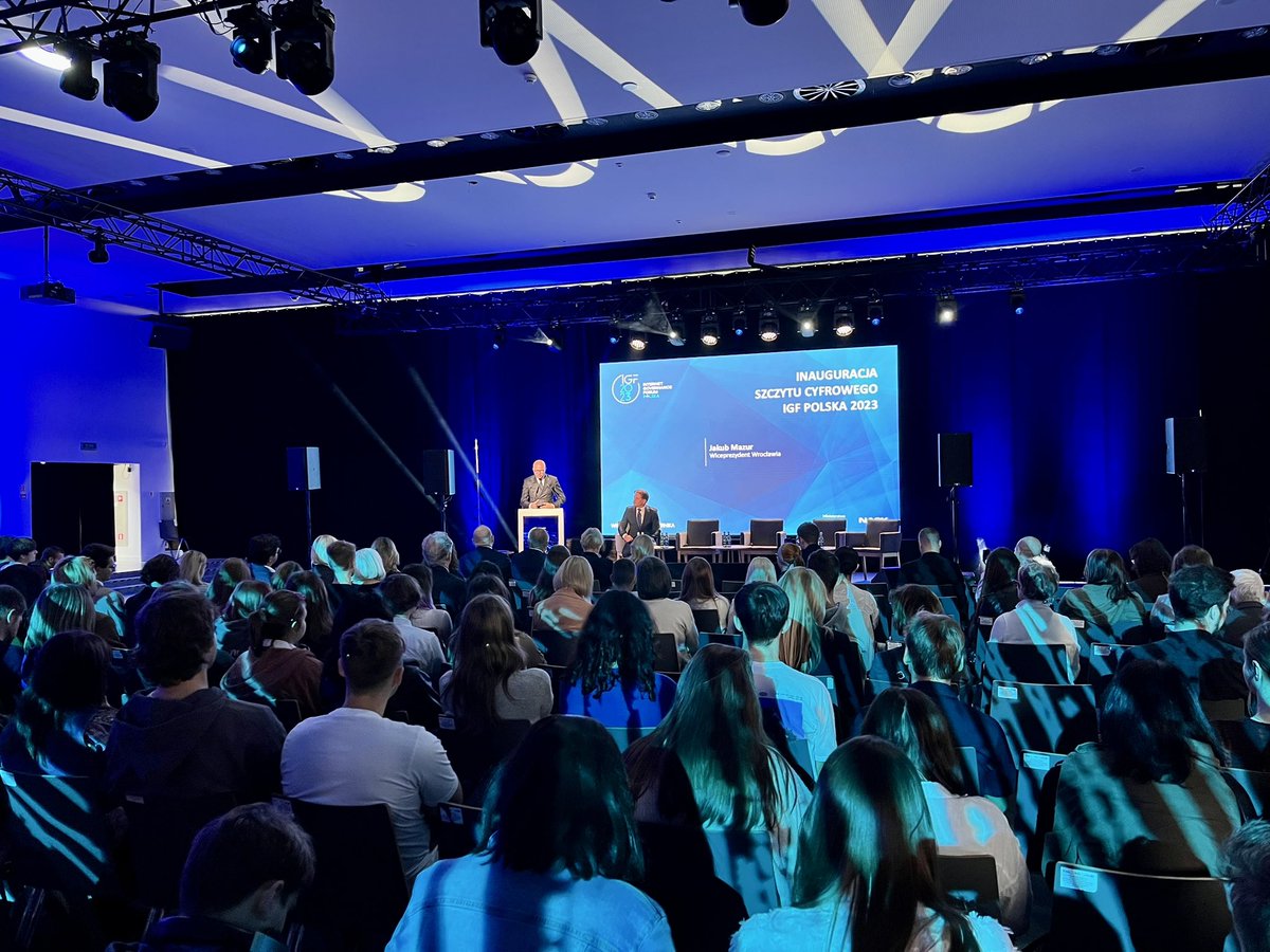 InvestInWroclaw's tweet image. Exciting day at the Wroclaw Congress Centre - Internet Governance Forum kicked off in Wrocław! 🌐💻 Inspiring discussions and great workshops about technology. 🚀✨ #IGF2023 #WrocławTech #Innovation #investinwroclaw #AI