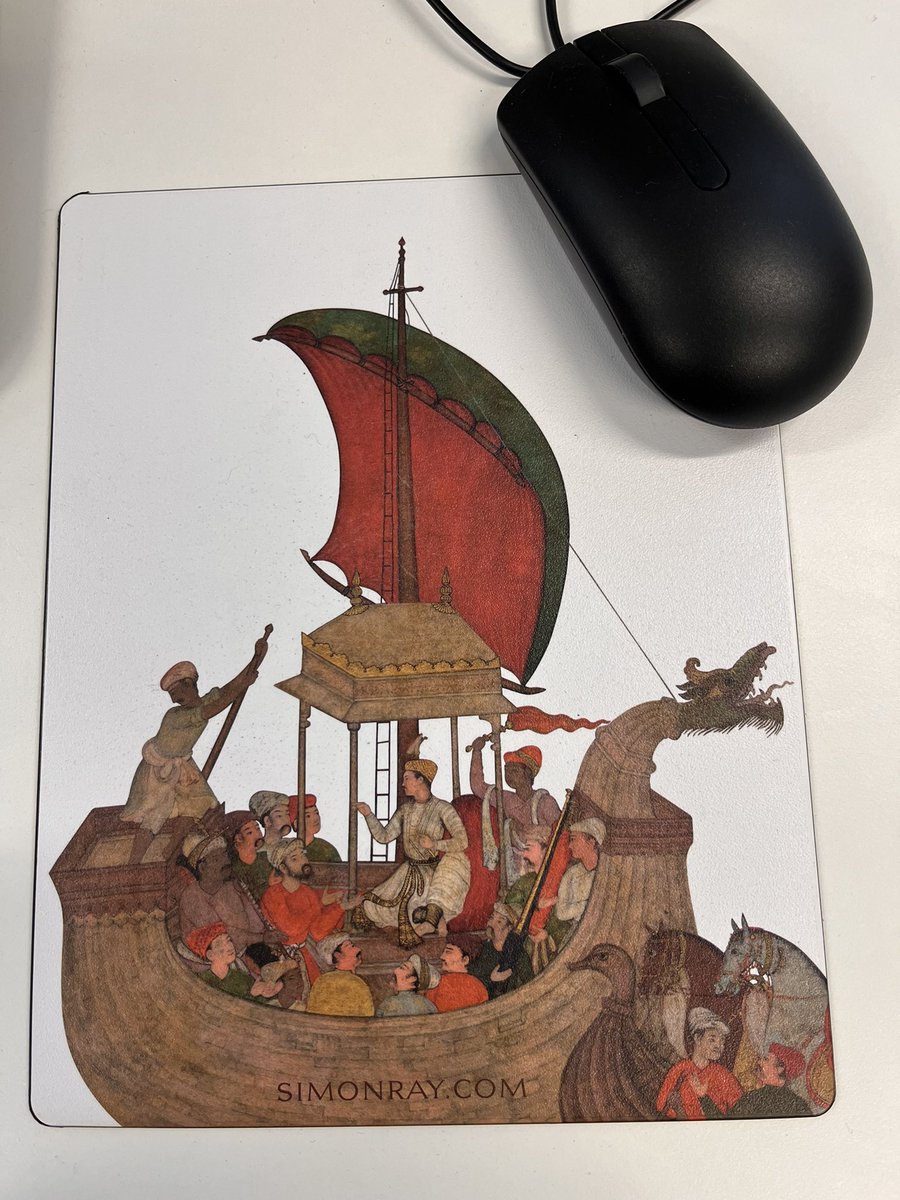 Now that paperwork is done, I can say that I am starting my 2nd @CDPConnect placement at the @V_and_A, working on the provenance of their South Asia collections from 1880-1947! Already enjoying diving into the acquisition registers 🧐 PS how beautiful are these V&A mouse pads?!