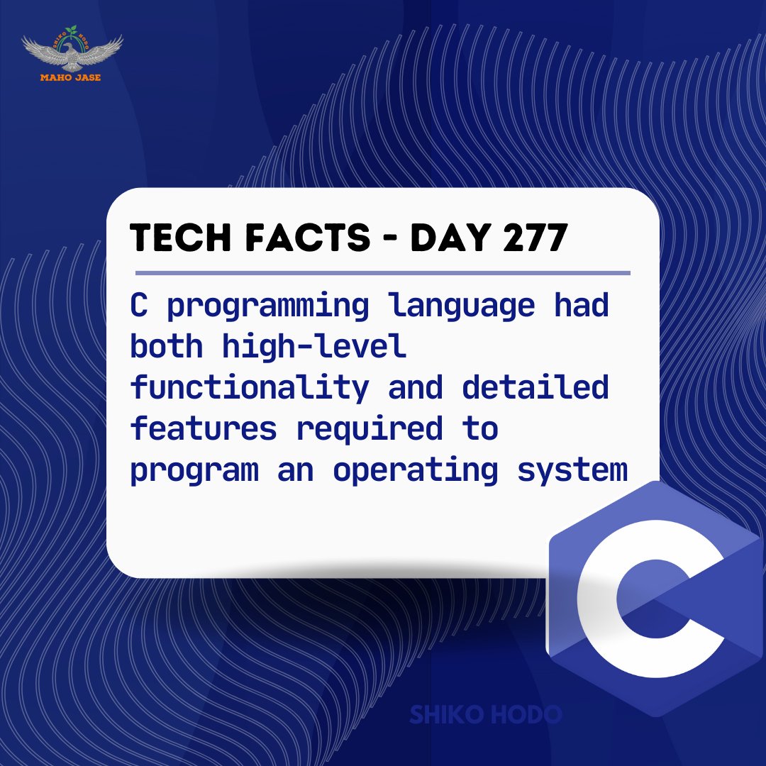 Tech Facts: Day 277

#cprogramming #programming #pythonprogramming #python #coding #programminglife #programmingisfun #javaprogramming #programminglanguage #programmingmemes #computerprogramming #computerscience #javascript #programmingjokes #webprogramming #dailytechfacts #mjit