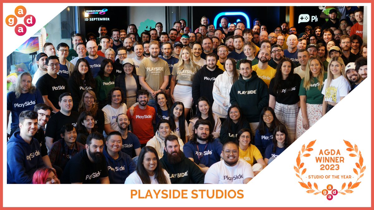The_AGDAs's tweet photo. The #AGDAs23
Studio of the Year
Goes to…
PlaySide Studios @PlaysideStudios https://t.co/EFhol7QHOY