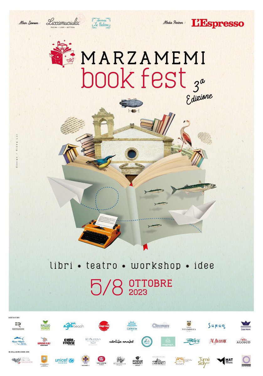 sabinaminardi's tweet photo. Il 5 ottobre comincia #MarzamemiBookFest una festa del libro con tanti ospiti. E la sfida di un impegno culturale per un borgo bellissimo, al centro del Mediterraneo. Media partner @espressonline #festival #libri #leggere https://t.co/StXkm6iwKA