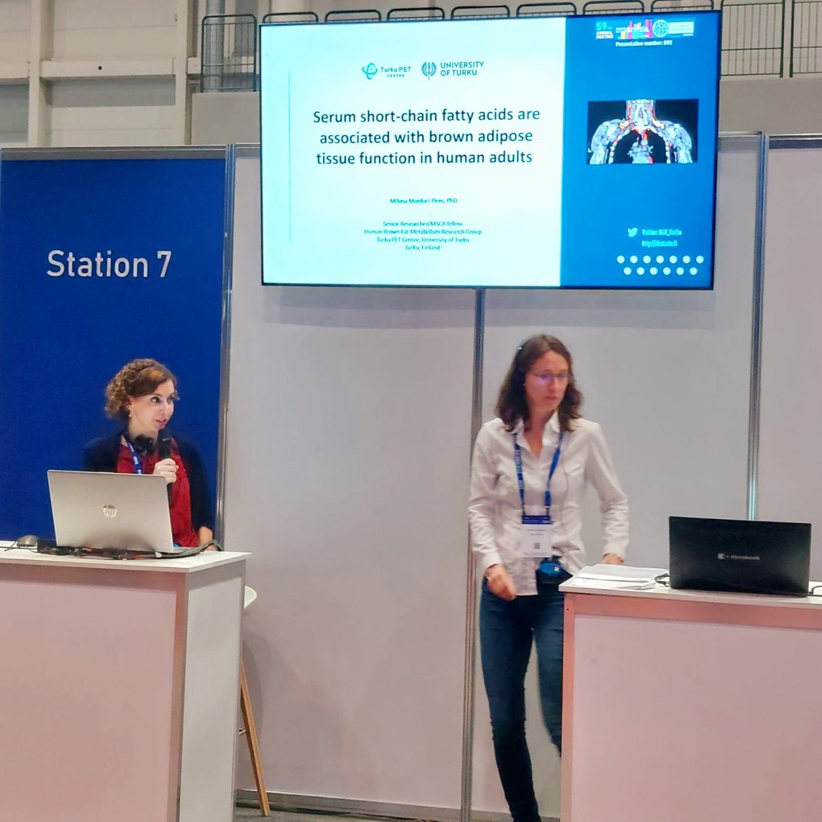Human Brown Fat Research Group Turku (@bat_turku) on Twitter photo Our researchers are showing the findings from our Brown Fat studies, conducted <a href="/TurkuPETCentre/">Turku PET Centre</a>, in the Annual Meeting of the European Association of Study of Diabetes in Hamburg, Germany #EASD2023 Our researchers are showing the findings from our Brown Fat studies, conducted <a href="/TurkuPETCentre/">Turku PET Centre</a>, in the Annual Meeting of the European Association of Study of Diabetes in Hamburg, Germany #EASD2023