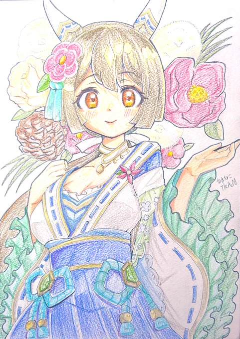 いよいよ今日から3期!! 再喝ですが、キタサンブラック&サトノダイヤモンドでお祝い #ウマ娘3期 #ウマ娘