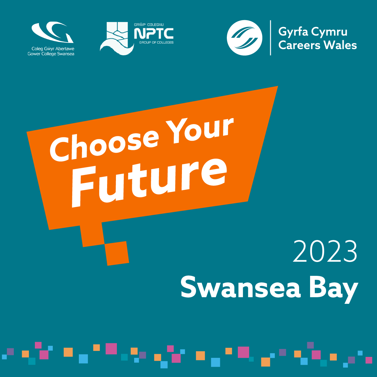 We’re looking forward to welcoming pupils in years 10 and 11 alongside parents, carers and guardians to our #ChooseYourFuture #Swansea Bay careers festival today 😀

Pupils will be hearing from people in industry and learn about the world of work 🌎