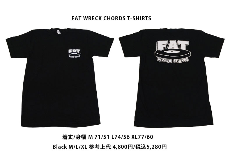 予約していたFAT WRECK CHORDS Teeお買上げ（既に品切れ）☆ありがと～！！今回は買えてよかった！また宜しくね～！