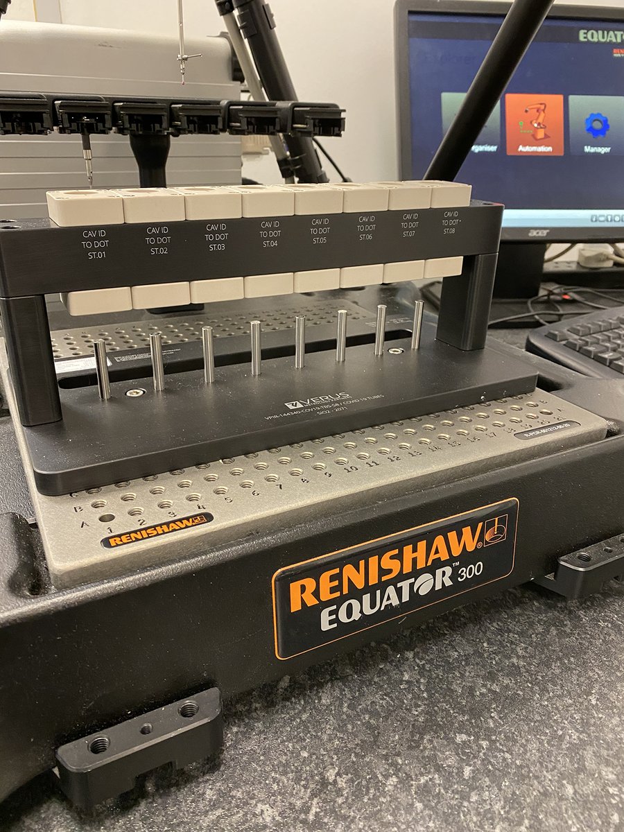 RenishawMFG's tweet photo. Combining our Equator™ gauging system with multi-station inspection allowed Verus Metrology Partners to increase metrology throughput and keep pace with Covid-19 test part production at their customer’s facility 👉 https://t.co/kbjSi9ZpKo
#gauging #cmminspection #Equator https://t.co/ayeDHT57P3