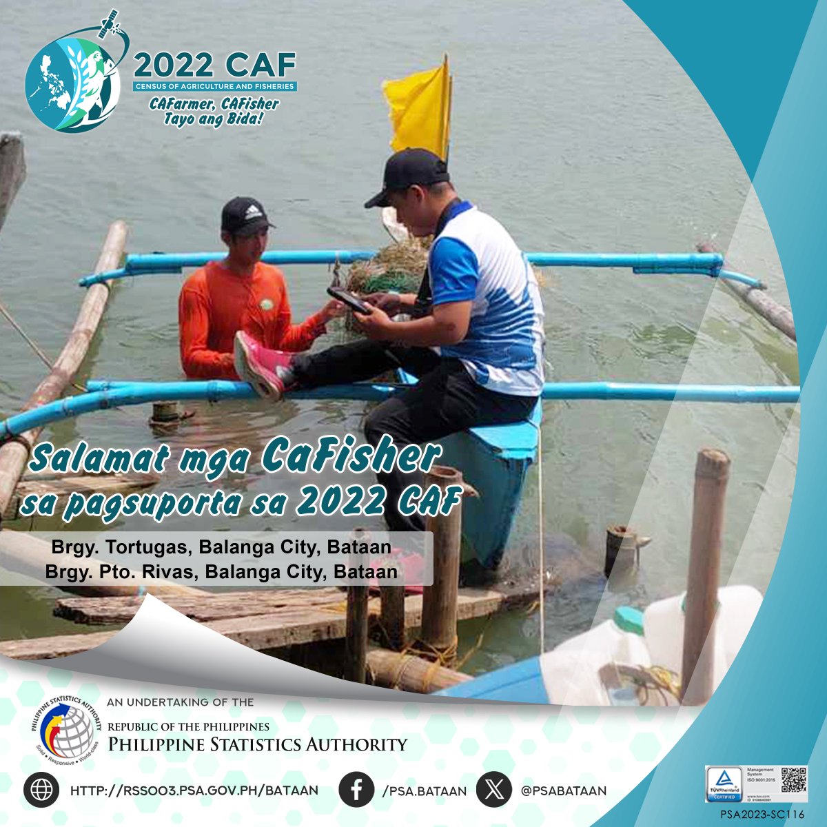 Salamat mga CaFisher sa pagsuporta sa 2022 Census of Agriculture and Fisheries (CAF).

#cafarmercafishertayoangbida