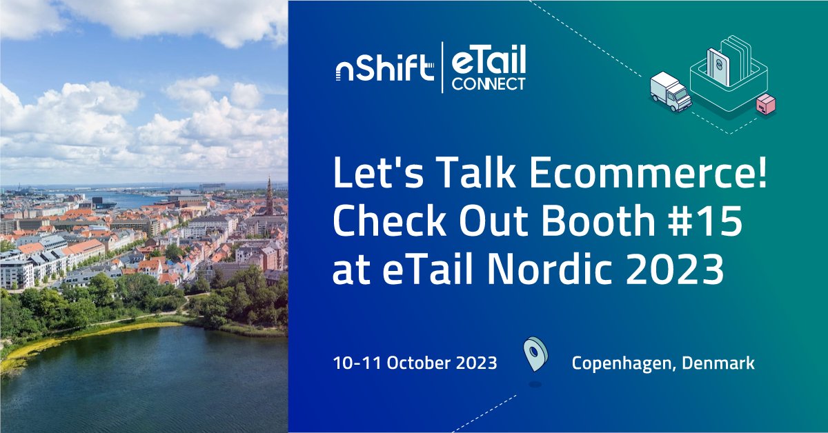 nShift is going on the road! Join us at @eTail_EU Nordic Oct 10-11 in Copenhagen. The team will be conducting demonstrations of nShift's business shipping solution to show how it can optimize delivery management. Let us know if you're attending: bit.ly/3Q44uGh