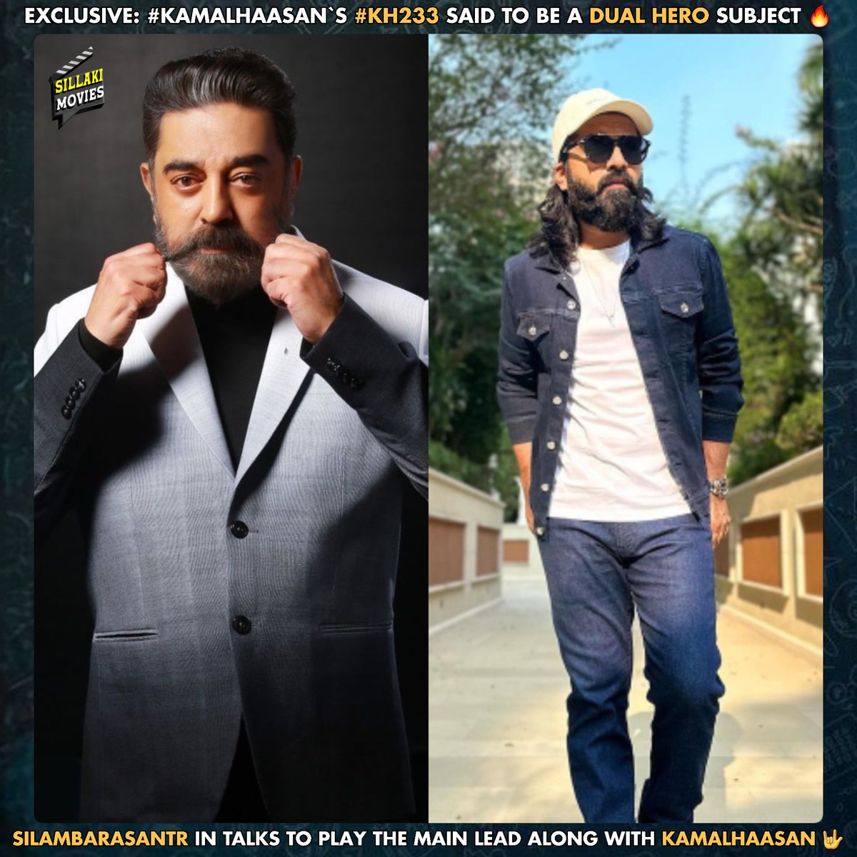 #STR49 BUZZ 

Exclusive: KamalHaasan`s #KH233 Said To Be A Dual Hero Subject 🔥

🔸️#SilambarasanTR In Talks To Play The Main Lead Along With #KamalHaasan 🤟 

#STR48