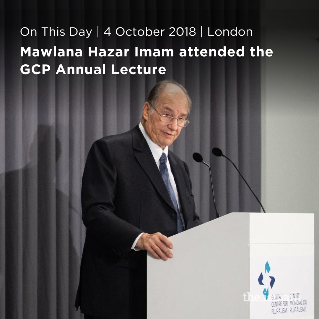 TheIsmaili's tweet photo. #OnThisDay (4 October 2018), Mawlana Hazar Imam attended the Global Centre for Pluralism Annual Lecture by Karen Armstrong at the Aga Khan Centre in London, UK.

https://t.co/nu3ABr5zvh
 
Last month, the GCP announced the ten finalists for the 2023 Global Pluralism Award. https://t.co/YQHePscX4J