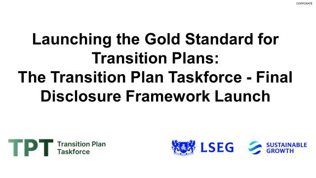 The @TPTaskforce's landmark Disclosure Framework launches next week!

Grab your morning coffee and watch the launch webinar next Monday at 8.30am, hosted by LSEG (London Stock Exchange Group).

See speakers and register below: buff.ly/3ZCQfv3 #transitionplans