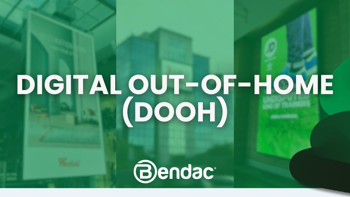How do you reach your complete audience?

Digital Out-Of-Home (DOOH) is a crucial part of many businesses’ marketing strategy when attempting to reach their audience, as well as delivering their messages to new eyes in the open environment.

Bendac are specialists in providing