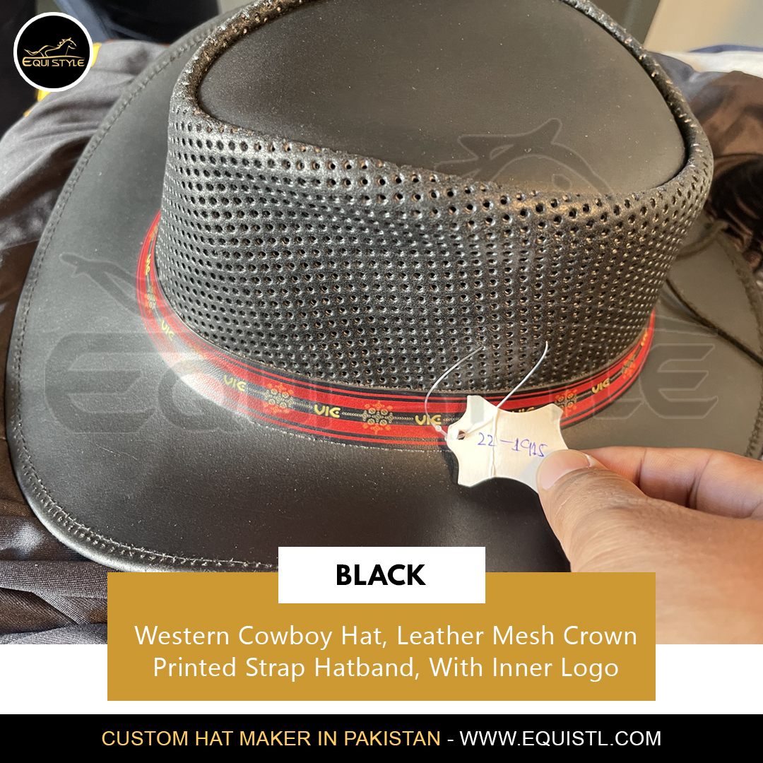 Equistl's tweet photo. This western cowboy hat is beautifully design with genuine genuine black mesh crown with custom printed hatband and inner print logo.

MOQ: 20 PCS
Customize Size &amp; Design
Customize 

Dm: sales@equistl.com
https://t.co/y6ZTLXXJL8

#cowboyhats #cowhideleather #bulkhats #equistlhats https://t.co/aeP00oe01N