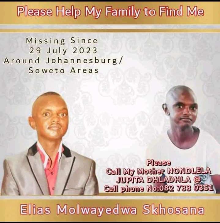 brigga_evrythin's tweet photo. Please Help us find our Brother here🙏🏾

#HaveFaith 
#Mihlali https://t.co/uoFNo5aAMW