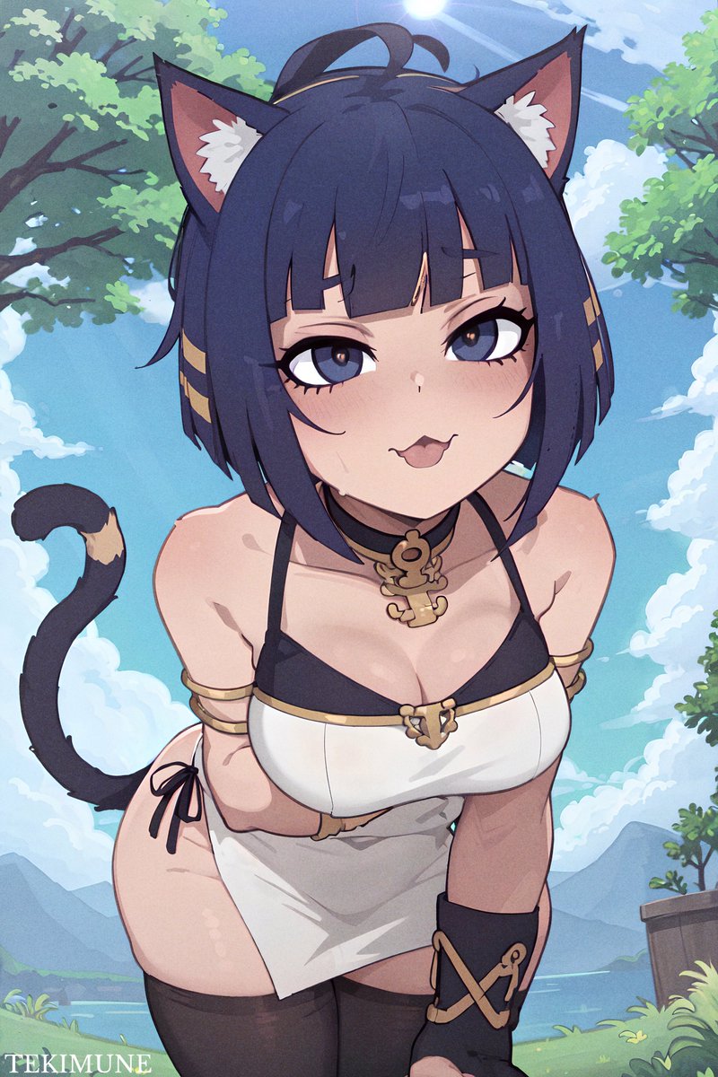 tekimune's tweet photo. she's BAAACK 😽

#animalcrossing
#ankha #ankhabounce 
#tekiAI #AIArtworks 
#stablediffusion 
#AIart #AIイラスト https://t.co/FPzzsidCca