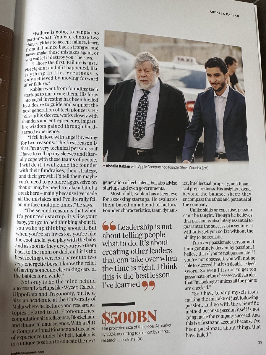 Alhamdulillah 🙏! It’s not every morning that one is greeted with their own image on the #cover of a magazine. Today was such a surreal dawn, an honor bestowed by a prestigious publication such as <a href="/ArabianBusiness/">ArabianBusiness.com</a> resonating profoundly across the Middle East and Gulf region.