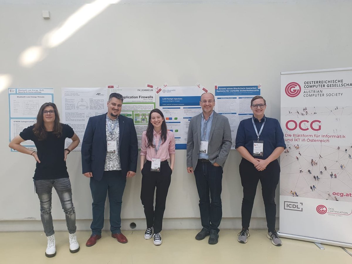 OCG (@ocg_aktuell) on Twitter photo Der OCG Arbeitskreis IT-Security <a href="/weippl/">Edgar Weippl</a> unterstützt den Young Researchers' Day bei dem Studierende ihre Papers auf der IKT Sicherheitskonferenz in Linz präsentieren #itsicherheit #it #datenschutz #itsecurity #cybersecurity Der OCG Arbeitskreis IT-Security <a href="/weippl/">Edgar Weippl</a> unterstützt den Young Researchers' Day bei dem Studierende ihre Papers auf der IKT Sicherheitskonferenz in Linz präsentieren #itsicherheit #it #datenschutz #itsecurity #cybersecurity