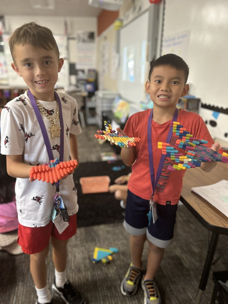 We love using #STEM bins in our classroom to encourage building and hands on play!