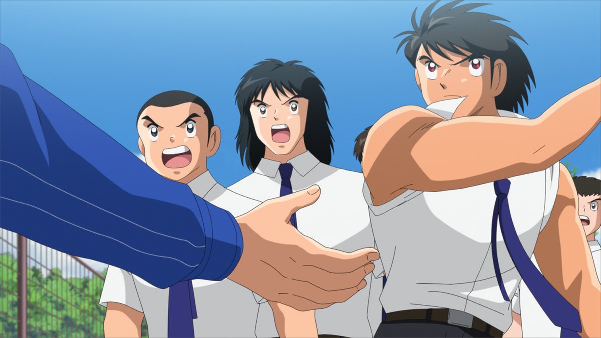 CapTsubasaFR's tweet image. Les esprits s'échauffent ! 🔥 

⚽ 1ères images du 2ème épisode de la saison 2 de #CaptainTsubasa (2018) intitulé : "Salutations aux vieux ennemis" !

RDV ce Dimanche 8 Octobre 2023 en #simulcast dès 11h sur @Crunchyroll_fr 🇨🇵 ! 

#キャプテン翼 #Football
