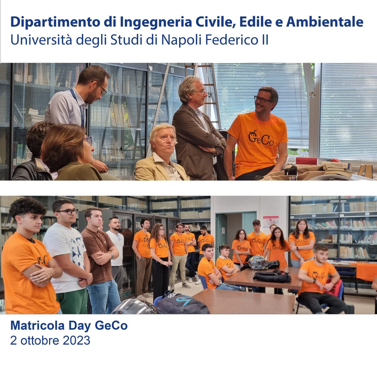 Matricola Day GeCo 🦎 
Ingegneria Gestionale delle Costruzioni
2 ottobre 2023