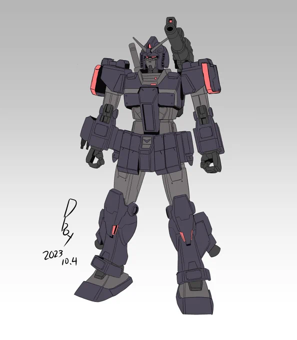 ガンプラバトルVR用のガンプラのイメージイラスト出来たので、これから制作開始!#メタバース向けガンプラ#ガンプラバトルVR 