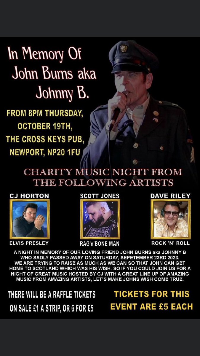 crosskeysnpt's tweet photo. Tickets now on sale at The Crosskeys Pub Newport 🏴󠁧󠁢󠁳󠁣󠁴󠁿🏴󠁧󠁢󠁷󠁬󠁳󠁿❤️ https://t.co/tc18akAY8f