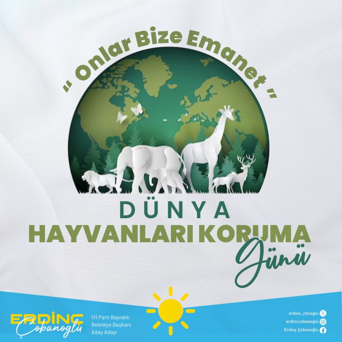 Ebubekircelikk's tweet photo. Karşılıksız sevgileriyle her an yanımızda olan minik dostlarımızın sadece bugün değil,her gün kıymetini bilmeli ve onları korumalıyız. 
#4EkimHayvanlarıKorumaGünü kutlu olsun. 🐶🐱
Onlar bize emanet 🐾 https://t.co/5hUhQt6tYC