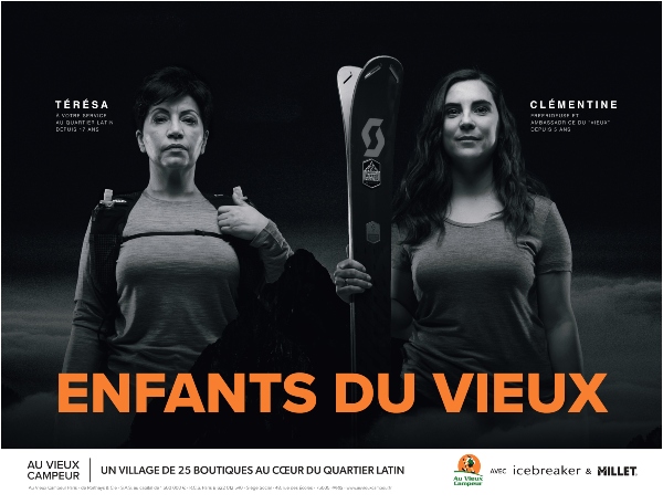 Au_VieuxCampeur's tweet photo. Au Vieux Campeur réédite sa campagne de publicité inédite : “Enfants du Vieux”.

Près de 30 ans après notre première campagne de publicité “Enfants du Vieux” éditée en 1995, nous réaffirmons ce message fort et intemporel ‘’On est tous les enfants du Vieux’’. https://t.co/CwX8mrufOT