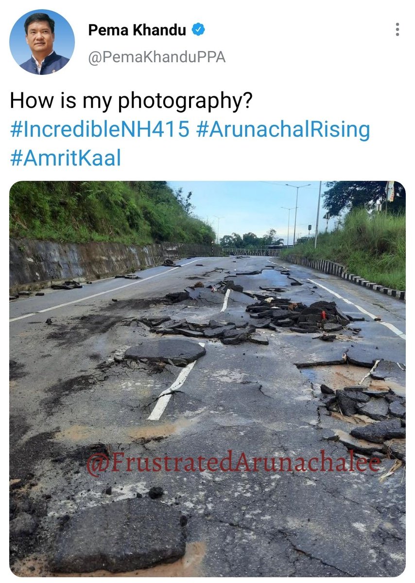 FArunachalee's tweet photo. Sir you have perfectly captured the essence of building robust road infrastructure in Orunasol. I give you 10/10 for this masterpiece. https://t.co/nllz1Ne58x