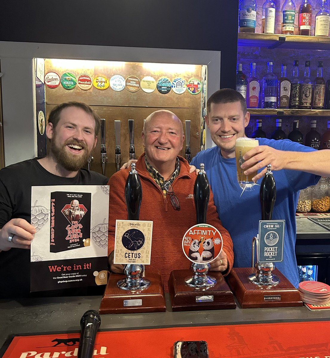Delighted to be selected by  @CAMRACaSC to be in the Good Beer Guide for the second year running! Thanks to all our customers for supporting us and our suppliers for  continually providing us with fantastic cask beer! Long may it continue 🍻🙌
