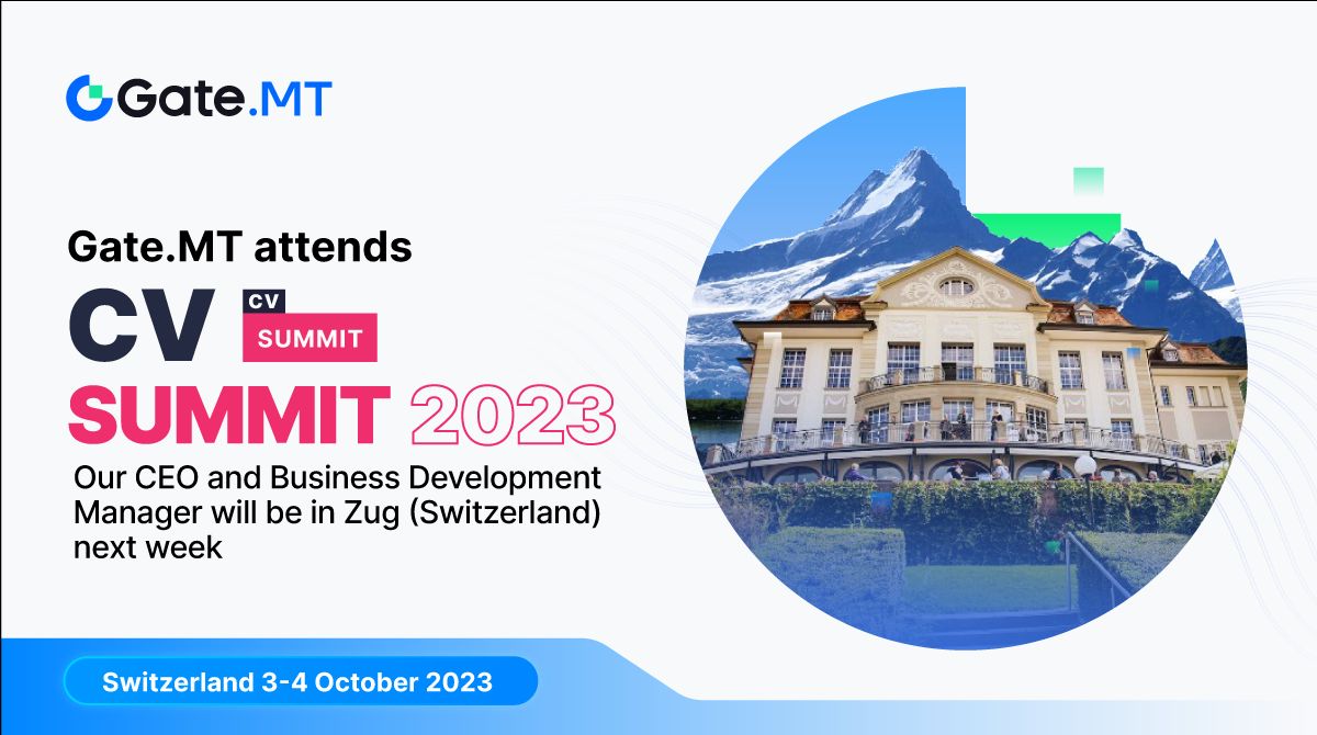 Gate's tweet photo. 🔥 #GateMT CEO and team present at the CV Summit in Zug, Switzerland!
It's an incredible opportunity to connect and collaborate with the top leaders and investors in the blockchain space.
Let's build some game-changing synergies! 💡🤝
#CVSummit #Blockchain #Events https://t.co/iSjNxvjs9y