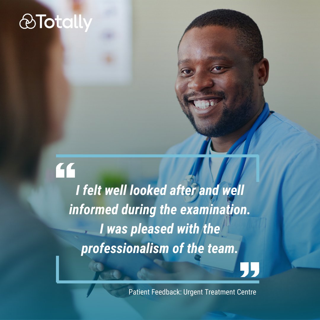 Our Urgent Treatment Centres are staffed by expert medical professionals who provide high quality healthcare for any NHS patient with a minor injury or illness, all free at the point of care. 
#FeedbackFriday