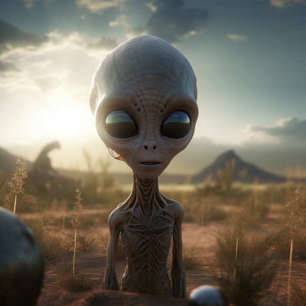 AiProGirl's tweet photo. Do you have any Alien artwork in your archive? 😍

Do you think aliens really exist and travel to Earth?👽🛸

1000-year-old ‘alien corpses’ are from single skeletons and not assembled, claim Mexican doctors! 

#aiartcommunity #AIArtwork #Alien https://t.co/HXBK0bEuvb