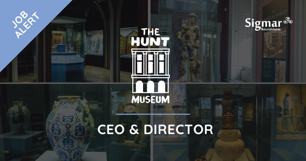 📢 Job Alert: @HuntMuseum in Limerick are recruiting a new CEO and Director to continue to lead, shape and navigate the Museum's cultural and broader operational development. Apply at sigmarrecruitment.com/clients/hunt-m… #ceo #jobs #museumjobs