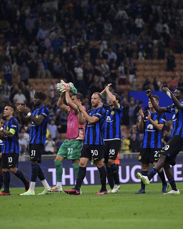 An important win for our #UCL journey ✨ ⚫️🔵 #inter #forzainter #interbenfica #UCL