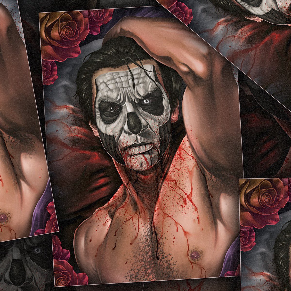 🩸 Thirst 🩸- The second of the exclusive posters I’ll be hand signing and selling at the upcoming @ghostconuk event this October 28th

Come back to bed, Terzo is waiting. 

@ghostconuk
#GCUK23
Tickets: ghostcon.uk
£30 adv, 3-10pm
.
.
.
#thebandghost #ghosttwt