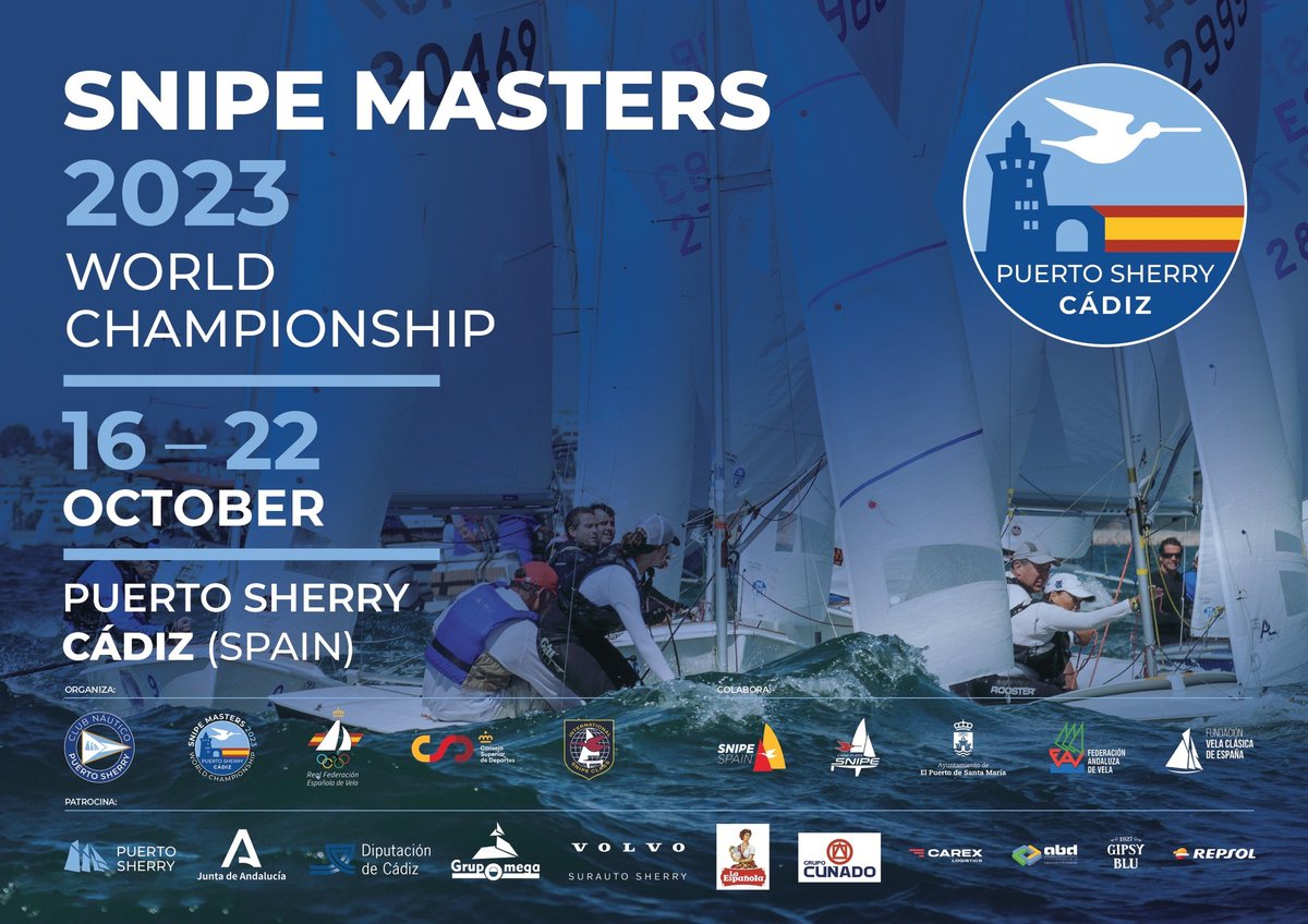TurismoElPuerto's tweet image. Del 16 al 22 octubre @Puertosherry celebra el Campeonato del Mundo de #SnipeMaster, convocatoria de altura que reunirá  250 regatistas,17 países y algunos de los mejores deportistas del mundo acreditados con medallas olímpicas. 

#TurismoNáutico #ElPuertoATodaVela ⛵️⛵️🌊🌊