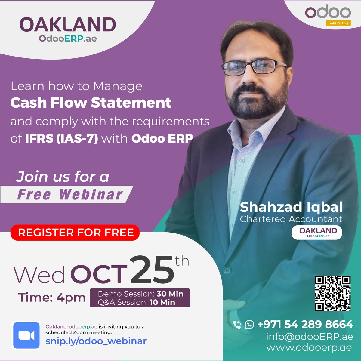 Limited seats available! 🤩 Learn how to manage cash flow statements with Odoo ERP in our upcoming webinar. 💰💳💸 Register now and get ready to take your financial management to the next level! 📈📉📊 #odoo #erp #cashflow #webinar #limitedseats #odoocommunity