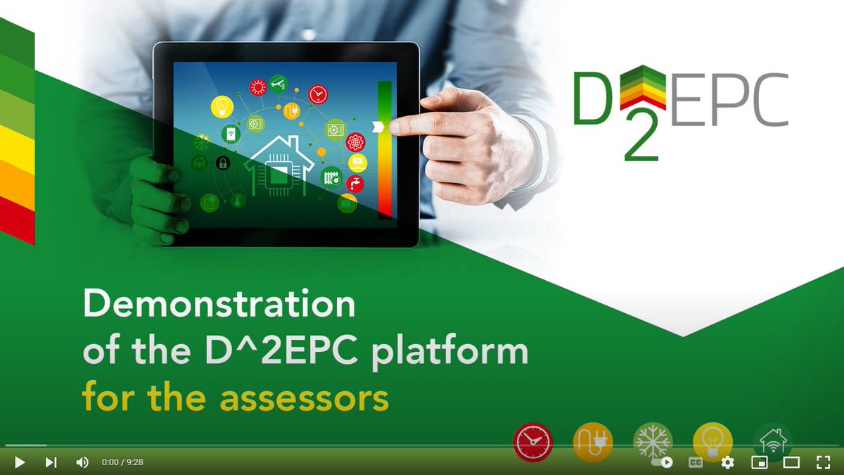 Check out two videos #demonstrating the use of the D^2EPC Web #Platform! This intuitive platform, along with its #additional integrated services, provides an easy-to-use interface for EPC assessors and building tenants.

📽 youtu.be/p8g6H_rswFY?si…
📽 youtu.be/DrwmlMEwxnE?si…