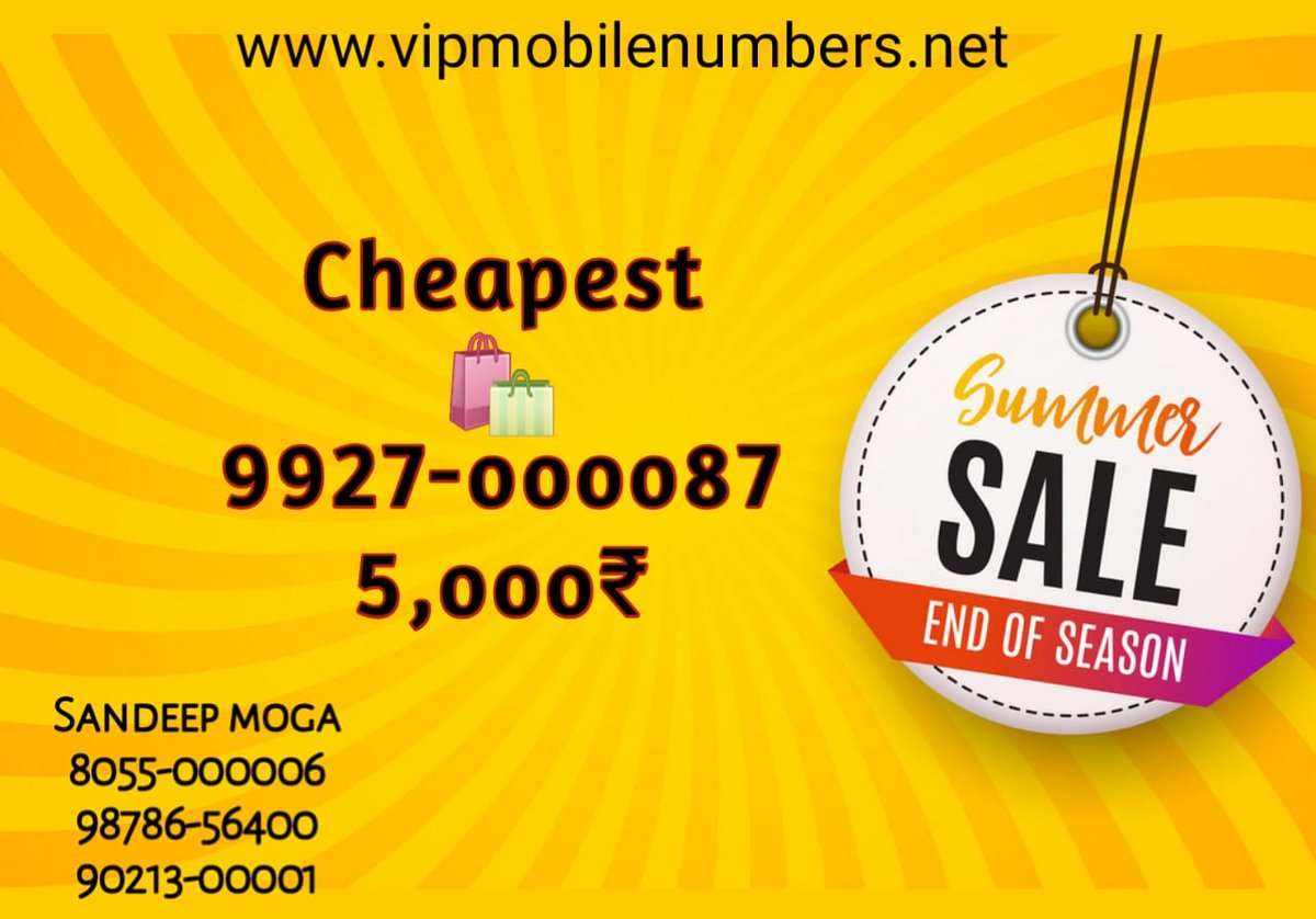 sandeep_moga's tweet image. #vipnumber