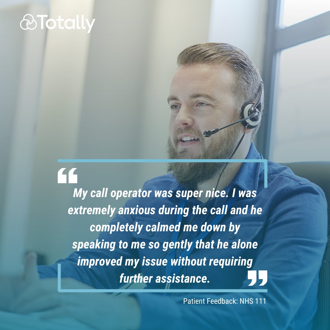 Our NHS 111 service answers one call every 36 seconds.

We’re on hand to ensure patients can access the support they need, when they need it, even if it is just reassuring advice to help manage an anxious situation.

#FeedbackFriday