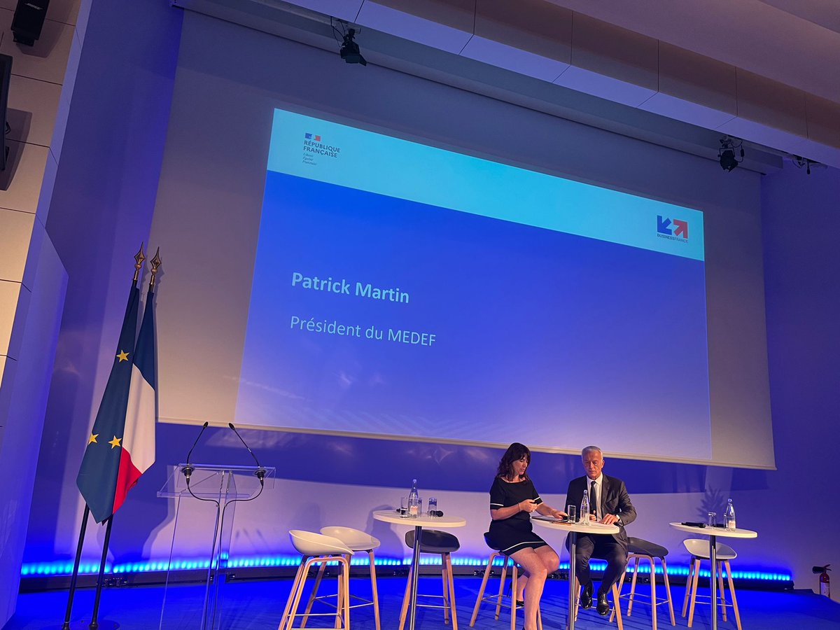 Rencontres de @businessfrance, à l’invitation de @PascalCagni et @LaurentSMartin : « Les entreprises 🇫🇷 font face à un contexte #international préoccupant. Permettons-leur de conquérir l’international, c’est un enjeu de compétitivité, et donc de formation et de fiscalité ! »