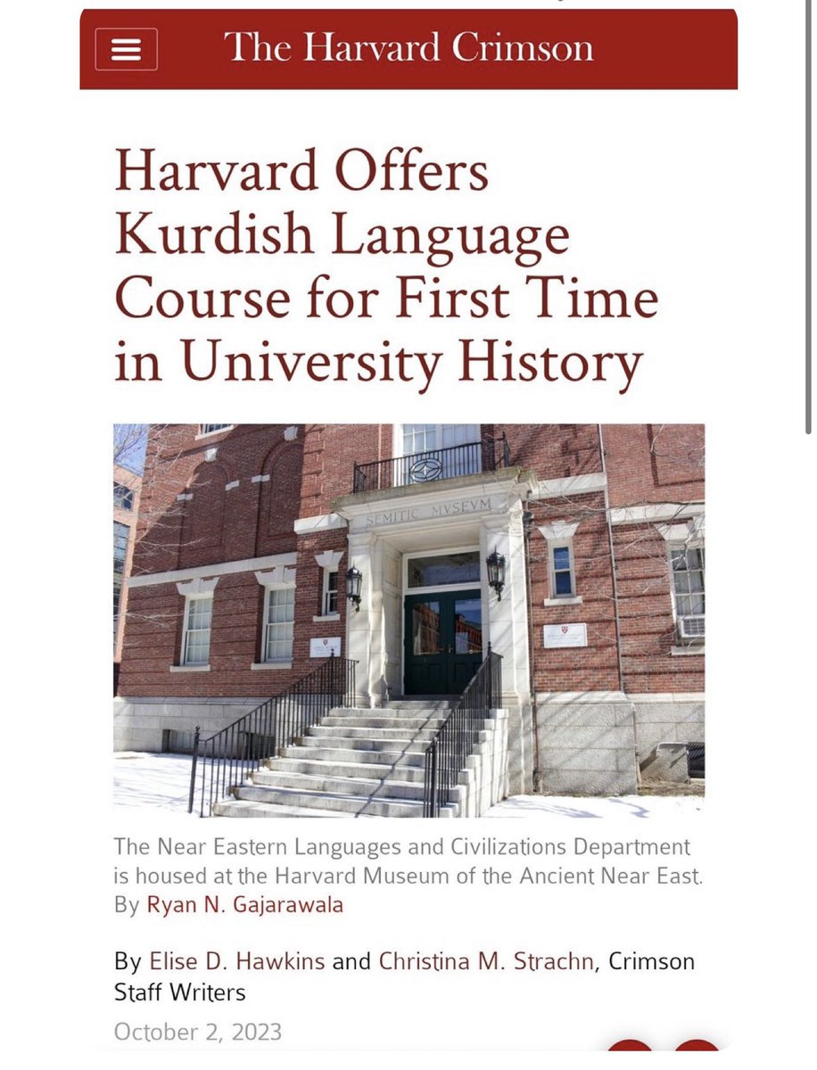 Harvırd öniversitesi Kürtçe dil kursuna başlamış sırada Gaün var